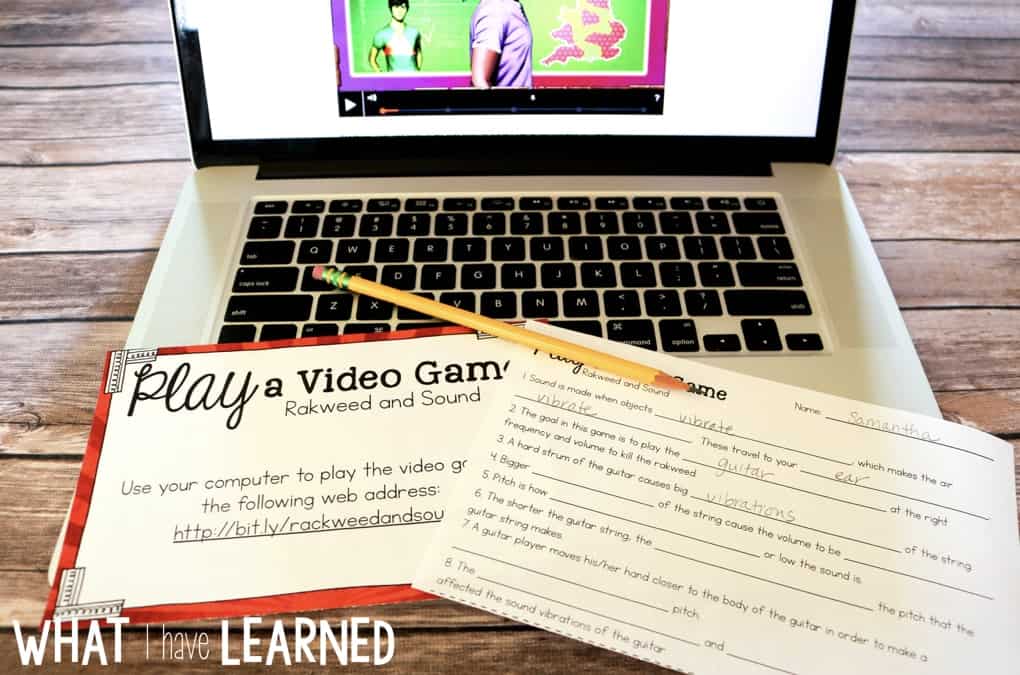 Making Waves: Sound Wave Properties Fourth Grade Science Stations 6 Making Waves - science stations for fourth grade each students about what happens when sound enters the ear. The Play a Video Game has two video game interactives and differentiated responses.
