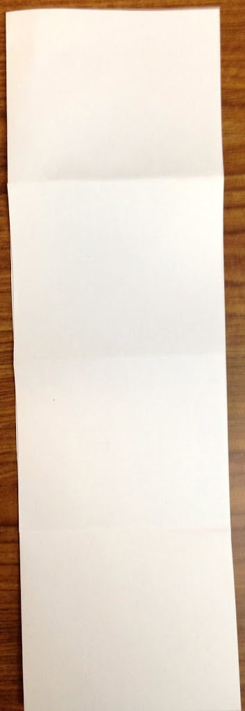 Make a small booklet from a piece of paper