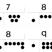 7 8 8 9 flash cards with dots