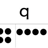 q flash cards with dots