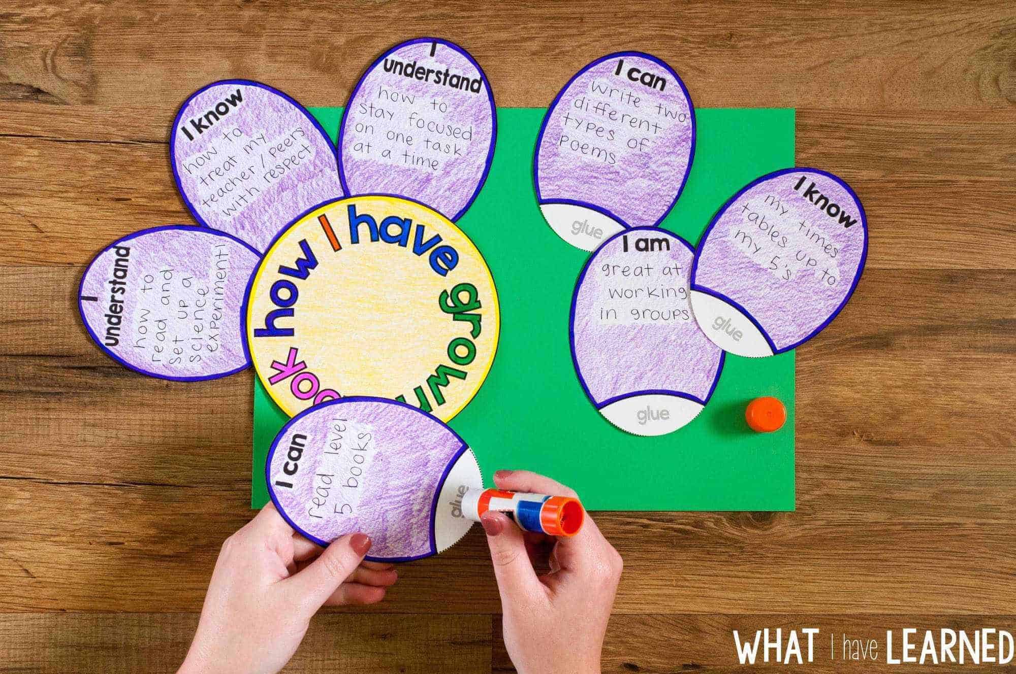 Look How I Have Grown! Students reflect on their growth over the past year by writing and drawing about what they "know, understand, can do and are". This is the perfect spring craft for your classroom.