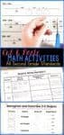 cut and paste worksheets for second grade math