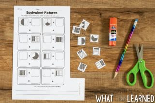 Cut and Paste Math Activities for Third Grade BUNDLE