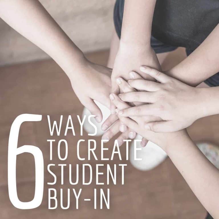 ways to create student buy-in.