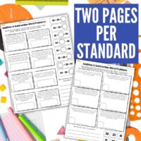 Cut & Paste Math Worksheets 2nd grade thumb.