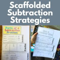2 digit subtraction flap book thumb.