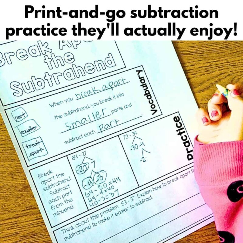 2 digit subtraction flap book 8 2 digit subtraction flap book thumb.