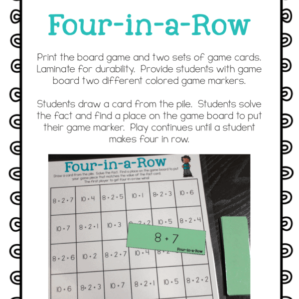 Using 10s to Add (+9 and +8)
