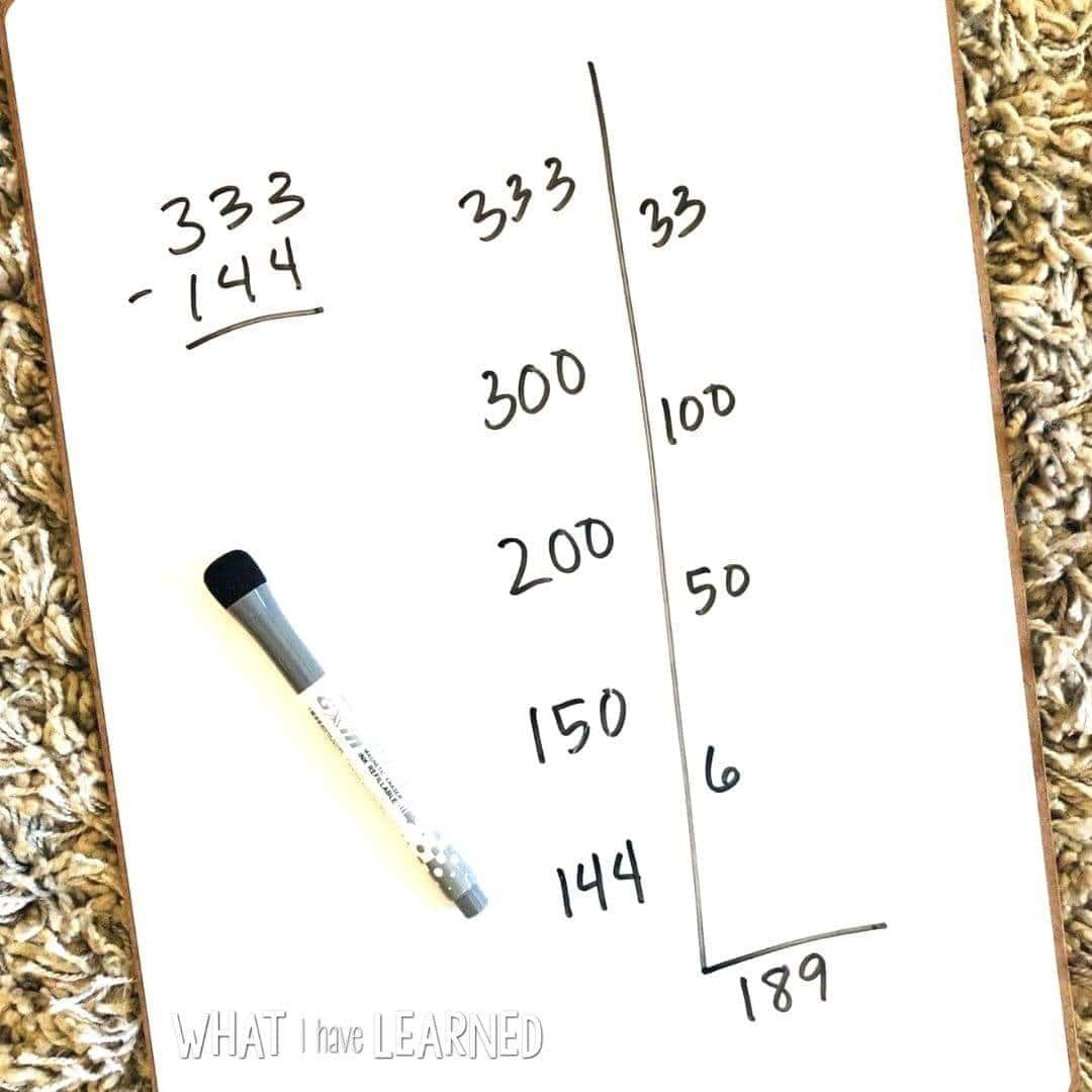 Recovery Math Number Line How to Teach Subtraction with Regrouping