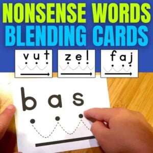 nonsense words cards.