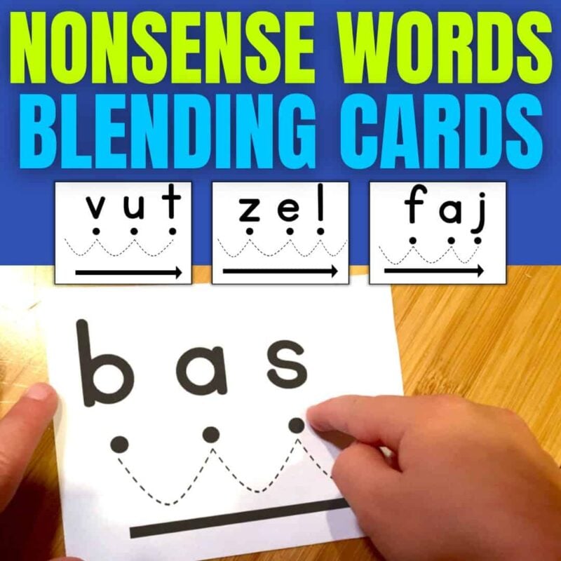 nonsense words cards.
