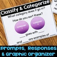 Reading comprehension posters that focus on 27 reading skills and reading strategies that elementary students use when reading to learn. Some skills and strategies include: compare and contrast, identify main idea, make connections and more. The posters come in multiple formats and are great for helping students learn the language patterns of the comprehension skills. They come with prompts, responses, and graphic organizers. #readingcomprehension #readingposters
