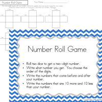 Number activities to develop place value concepts for numbers 0-120.