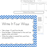 Number activities to develop place value concepts for numbers 0-120.