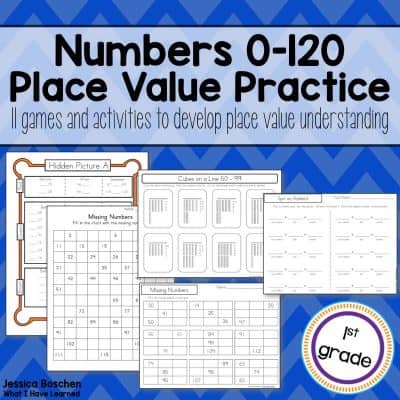 Numbers 0-120 Place Value Activities and Games
