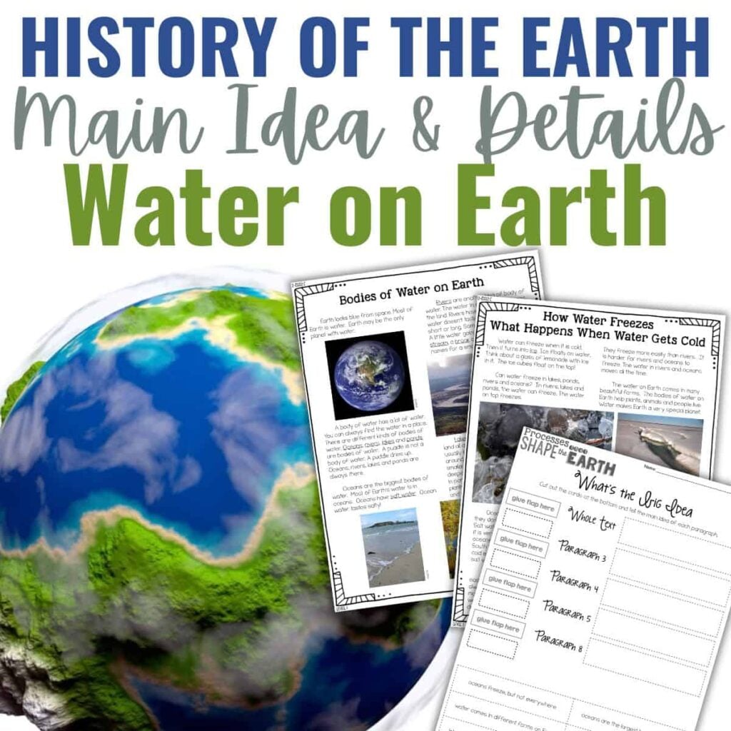 Earth Science for Elementary Students: 2nd–5th Grade Guide 61 Water on Earth cover.