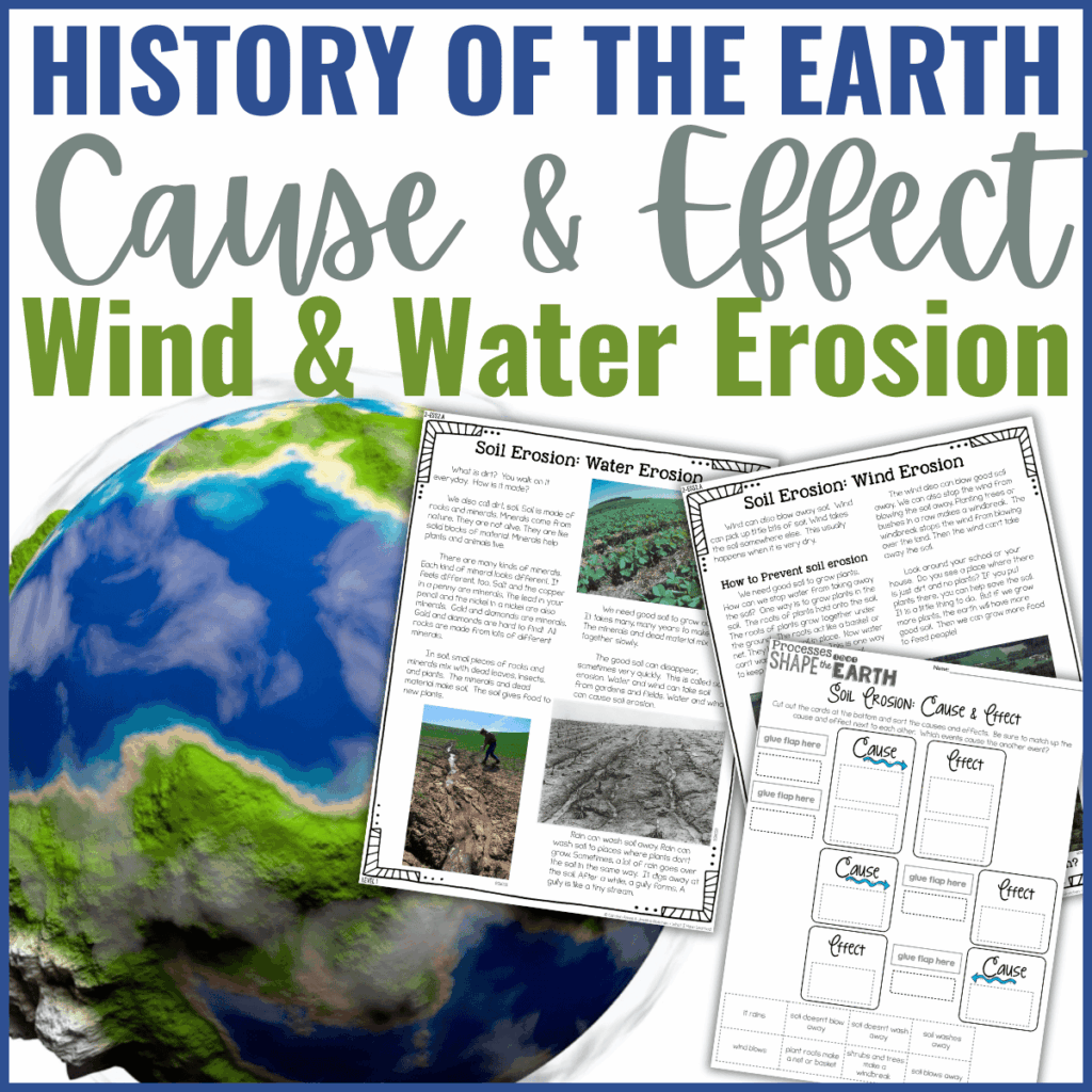 Earth Science for Elementary Students: 2nd–5th Grade Guide 57 Wind & water erosion cover.