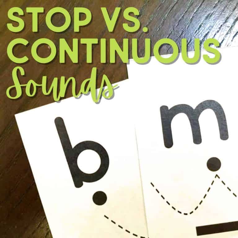stop vs continuous sounds.