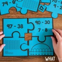 Number Puzzles help students match various models and representations of the addition problems , subtraction problems, and other numbers show. These puzzles are a great math station or math center and give students hands-on experience with sorting, classifying and categorizing second grade math concepts.