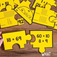 Number Puzzles help students match various models and representations of the addition problems , subtraction problems, and other numbers show. These puzzles are a great math station or math center and give students hands-on experience with sorting, classifying and categorizing second grade math concepts.