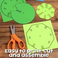 long vowel word wheel