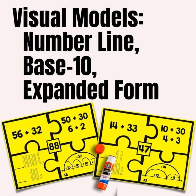 2-Digit Addition Number Puzzles 2 2 Digit addition number puzzle thumb.