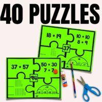 2 Digit addition number puzzle thumb.