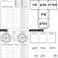 open and closed syllables activities