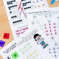 Addition and subtraction fluency within 20 is a skill that second graders need to develop to become efficient mathematical thinkers. Help students make 10, add 10 and use 10 to add and subtract with these resources. Here are the addition strategies we use. #addto20 #additionstrategies #make10