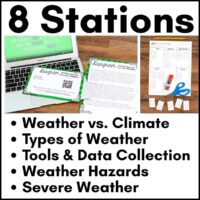 weather and climate science stations.