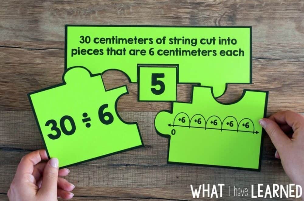Number Puzzles Blog.003-min OA 1 - Interpret Multiplication Number Puzzle helps students read a context, match a model and equation to the context.