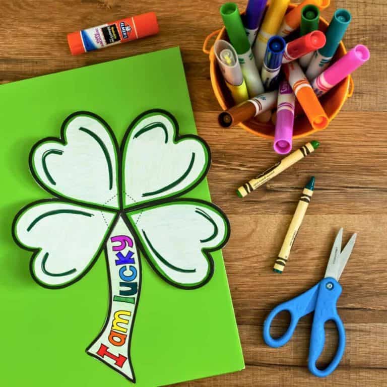 st. patrick's day craftivity clover.