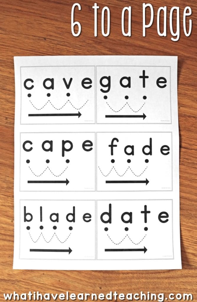 How to Print the Blending Cards in a Variety of Formats