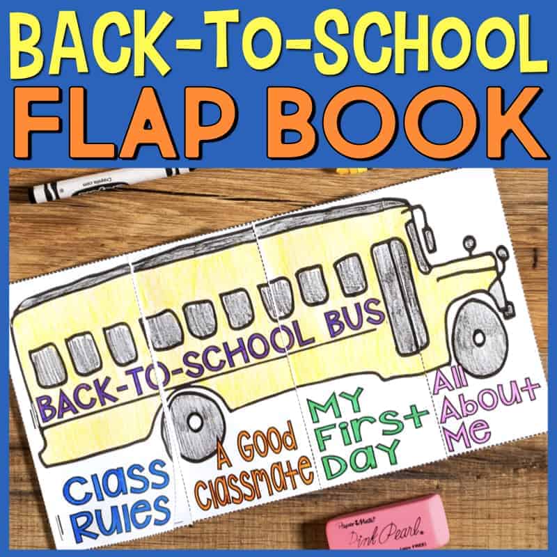 Back-to-School Bus Craftivity Flap Book is a fun craft to do during the first couple days of school. Students tell about themselves, their reactions to their first day of school, what makes a good classmate, and class rules. Students fill out each section, staple them together and color the bus. It makes a great beginning of the year bulletin board.