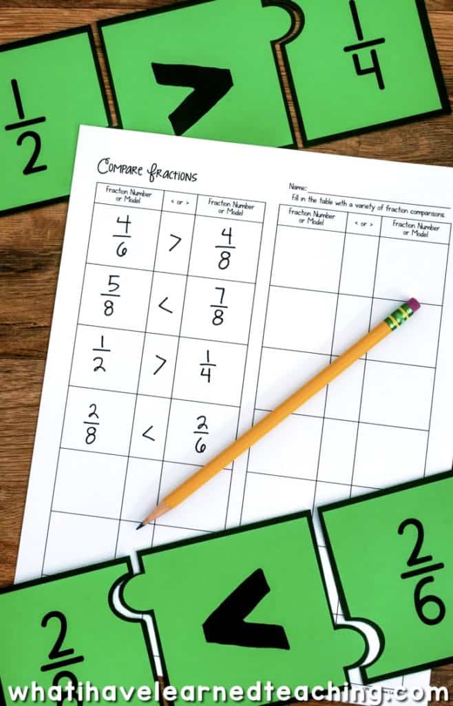 Engage students with a variety of Fraction Number Puzzles that provide practice with equivalent fractions, comparing fractions, and placing fractions on a number line.