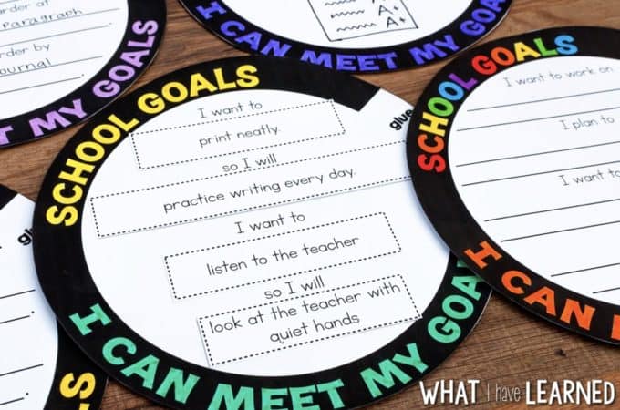 Goal Setting Craft for Elementary Students