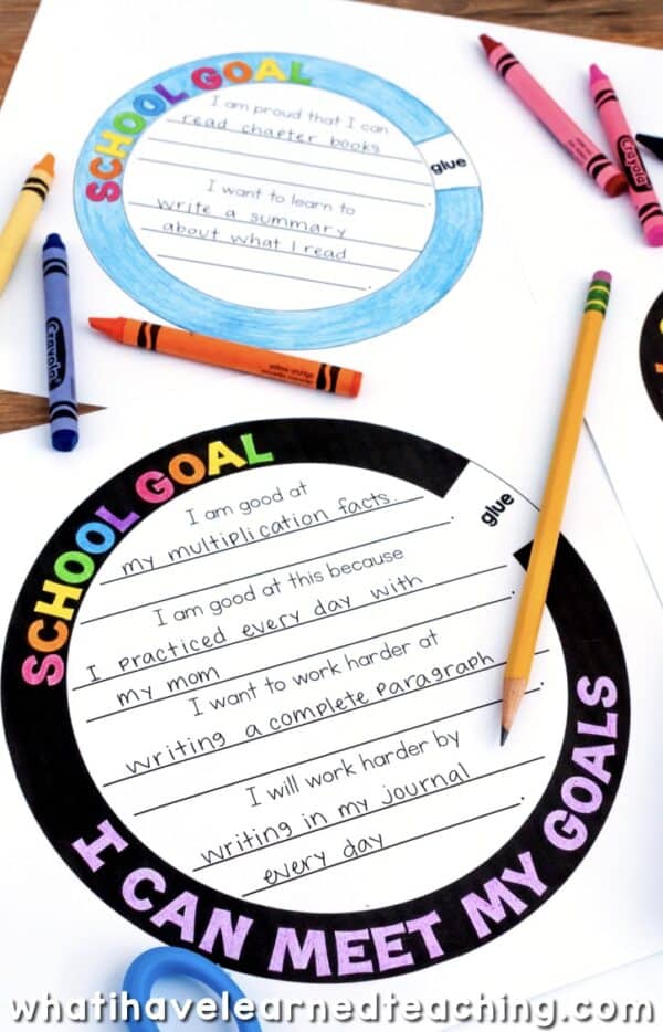 Goal Setting Craft for Elementary Students
