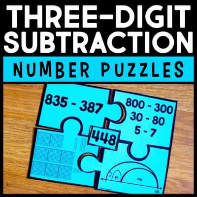 three-digit subtraction