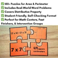 Area & Perimeter Number Puzzles thumb.