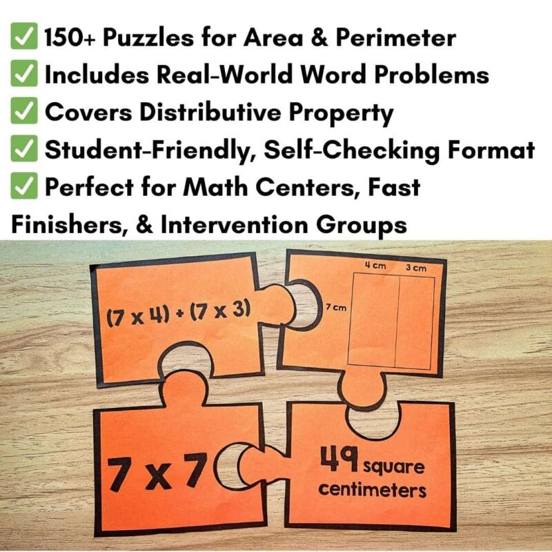 Area & Perimeter Number Puzzles 6 Area & Perimeter Number Puzzles thumb.