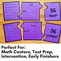 Area & Perimeter Number Puzzles thumb.