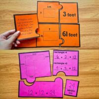 Area & Perimeter Number Puzzles thumb.
