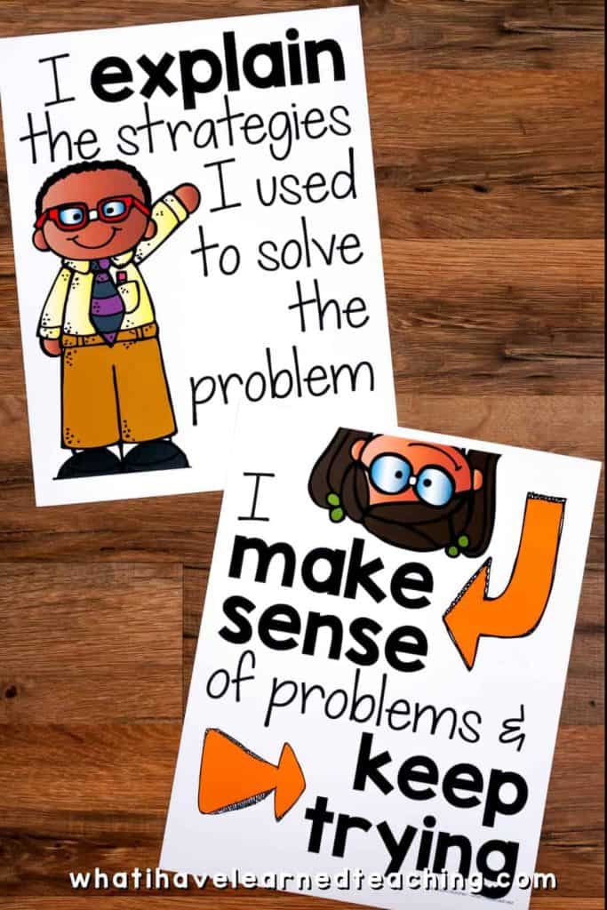 Addition and Subtraction Word Problems by Problem Type 11 mathematical practice posters.