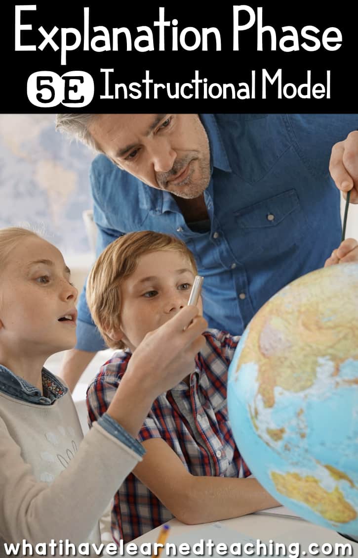 During the explanation phase, students learn to concretely describe and interpret their observations.&nbsp; This is the phase where direct instruction takes place and misconceptions are explicitly addressed. #5esciencelessons