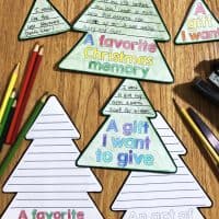 A fun Christmas Tree Craftivity Flap Book where students can write or draw about their favorite Christmas memory, Christmas tradition, an act of kindness they will do and a gift they want to give.