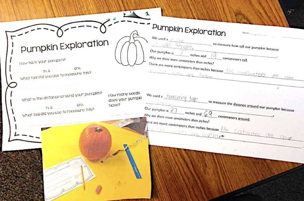More Pumpkin Measurement 2 We did a fun measurement activity on Halloween. We measured pumpkins in both centimeters and inches and figured out which measurement tool is the best for measuring different attributes of pumpkins. Day 2 we reflected on our learning and made some generalizations about measuring objects. #measurement #halloweenmath #math #measuringwitharuler #halloweenfun #freemathresources #mathgeneralizations