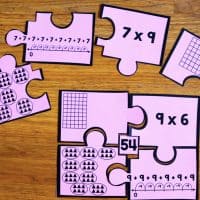 Practice multiplication with these fun number puzzles!