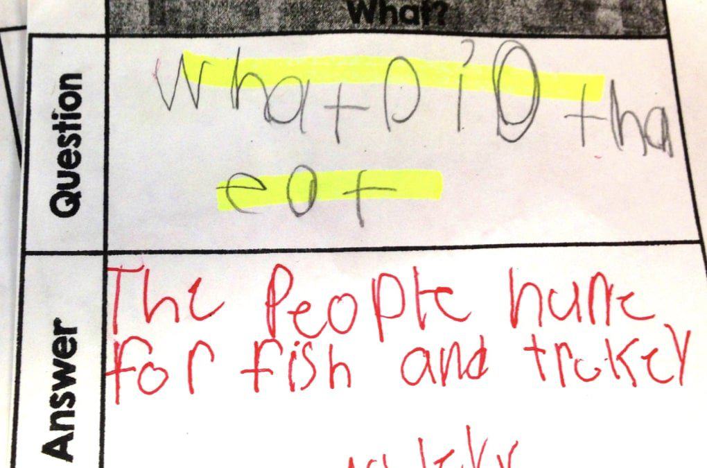 Asking and answering questions can be hard for students! We set up a routine where students would write 6 questions and other students would answer those six questions. This was the perfect way for me to monitor whether students could ask and answer questions about any topic! #askandanswerquestions #commoncoreELA #contentarealearning
