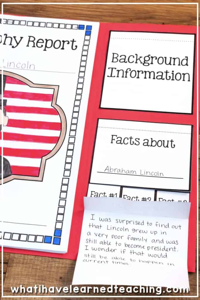 Biography Report to Research Any Historical Person 24 This Biography Report that can be used for any historical person. It is great for a social studies biography unit or reading informational writing and research unit. It includes five different report options, lap book, interactive notebook, and construction paper person. Each option has a variety of pages from which to pick and choose. #biographyreport #socialstudies #secondgradesocialstudies #thirdgradesocialstudies #biographies #elementarybiography #elementarysocialstudies
