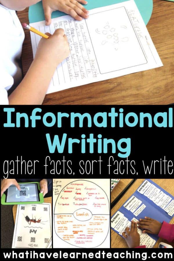 Informational Writing Week 1: Setting the Routine